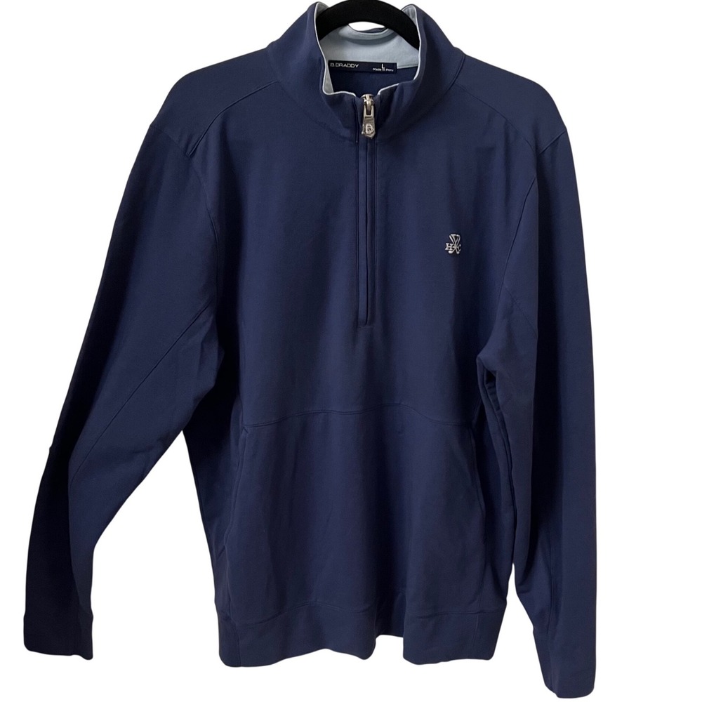 B. Draddy "Russell" collegiate performance quarter-zip pullover. navy. NWOT. Lg